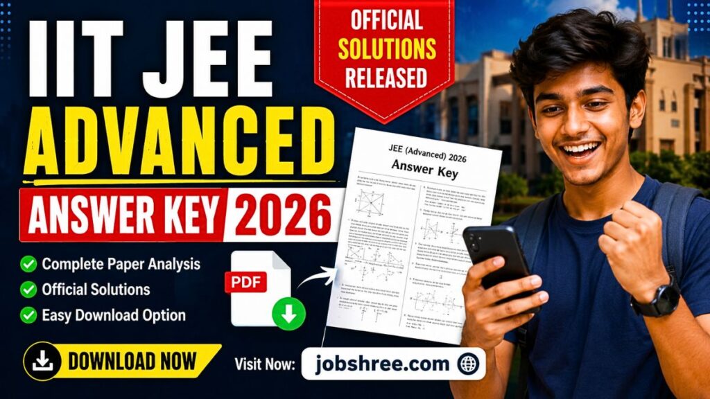 IIT JEE Advanced Answer Key 2026 Released: Download Official Solutions PDF and Check Your Exam Performance Now