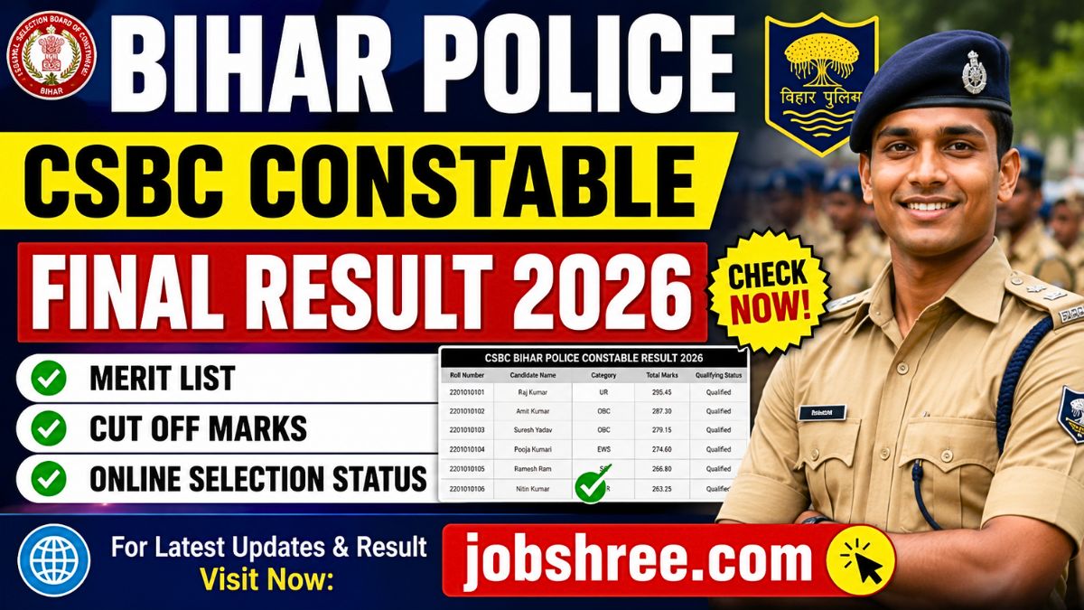 Bihar Police CSBC Constable Final Result 2026: Check Merit List, Cut Off Marks and Online Selection Status Updates
