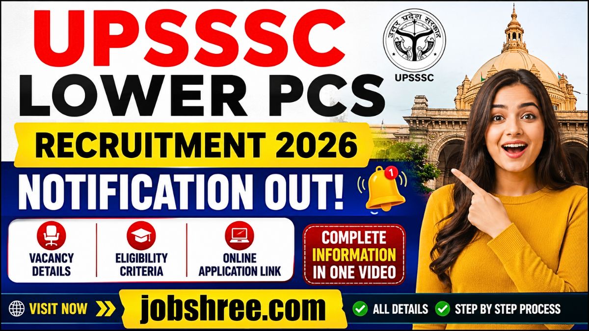 UPSSSC Lower PCS Recruitment 2026: Notification Released with Vacancy Details, Eligibility Criteria and Online Application Link
