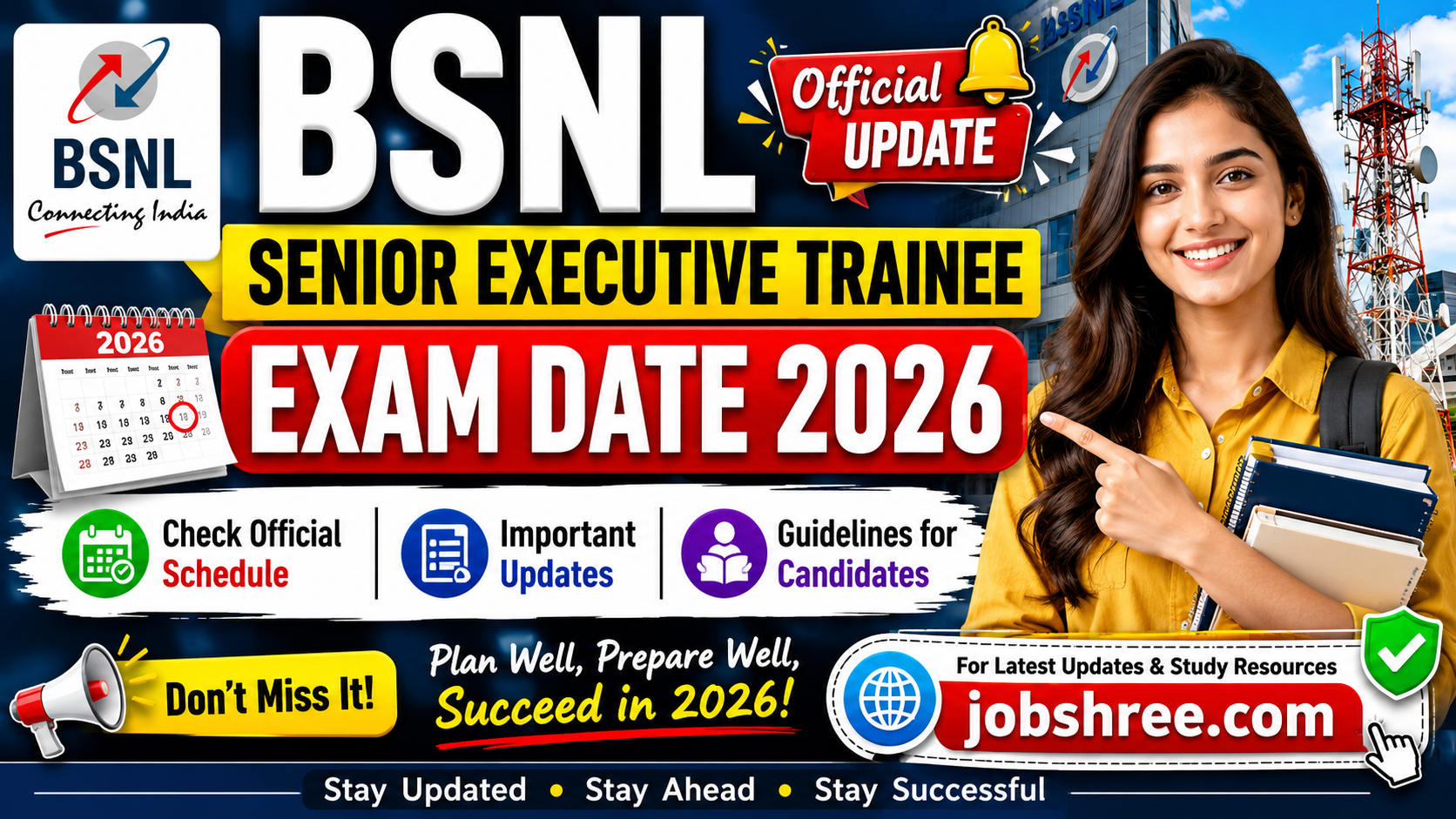 BSNL Senior Executive Trainee Exam Date 2026: Check Official Schedule, Important Updates and Guidelines for Candidates