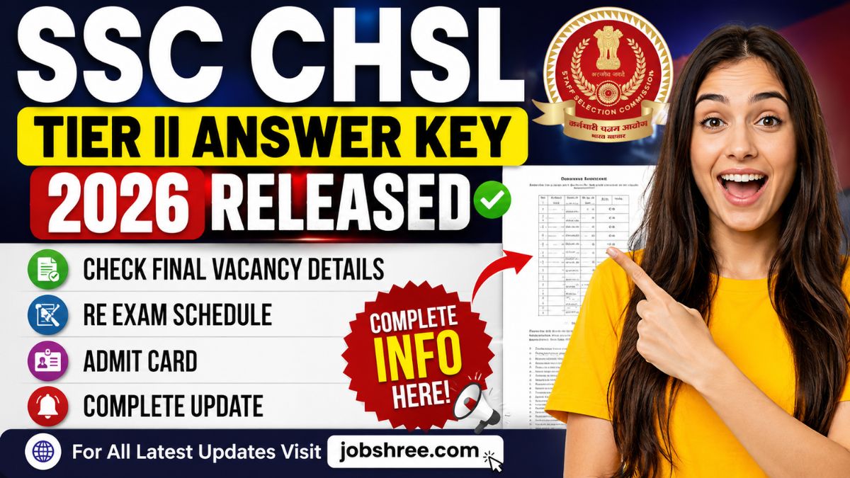SSC CHSL Tier II Answer Key 2026 Released: Check Final Vacancy Details, Re Exam Schedule, Admit Card and Complete Update