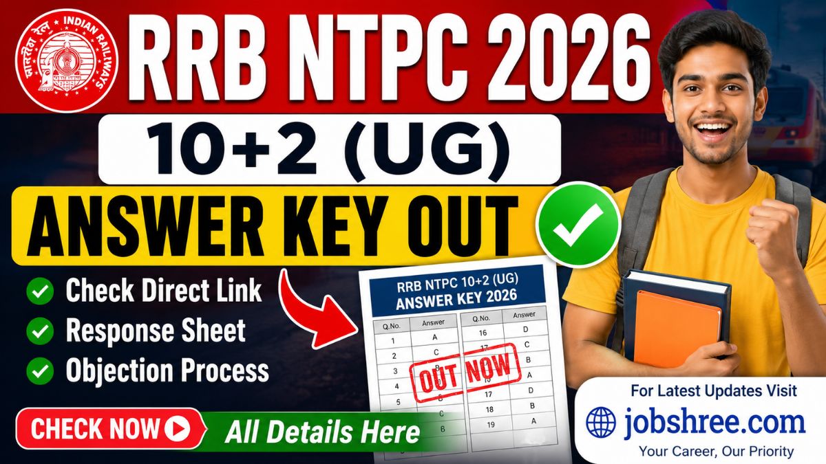 RRB NTPC 10+2 UG Answer Key 2026 Released Today, Check Response Sheet, Direct Link, Expected Cut Off and Objection Process