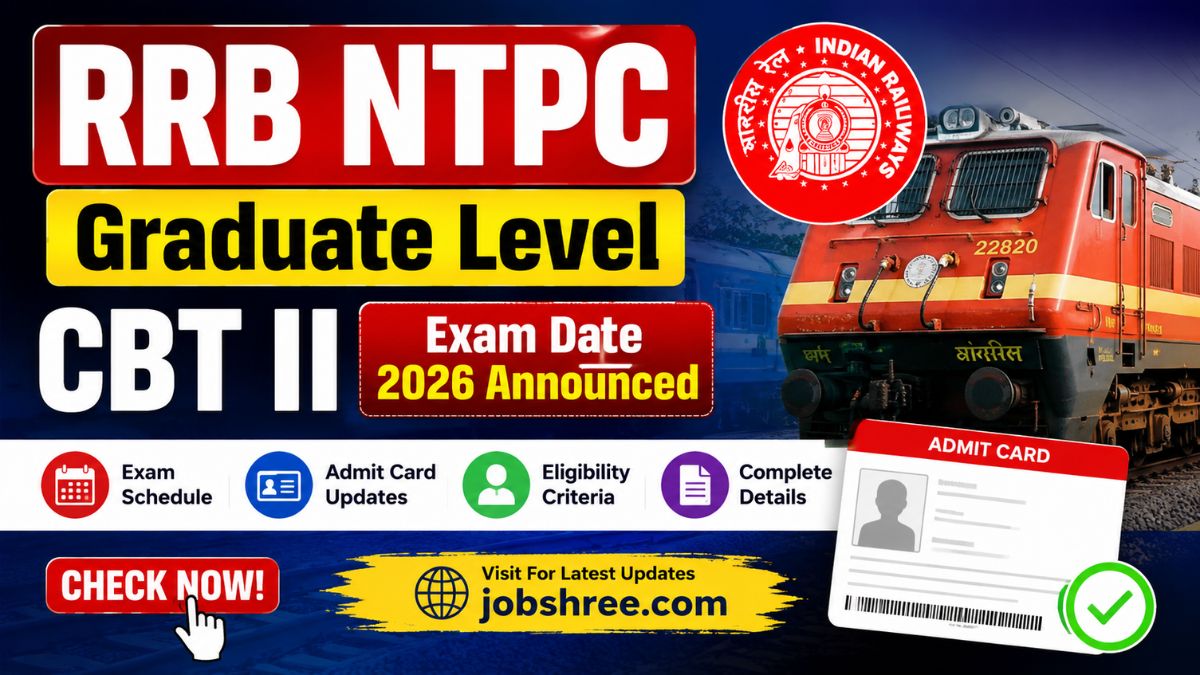 RRB NTPC Graduate Level CBT II Exam Date 2026 Announced: Check Exam Schedule, Admit Card Updates, Eligibility and Complete Details