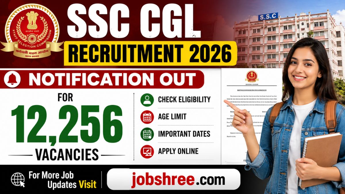 SSC CGL Recruitment 2026 Notification Out for 12,256 Vacancies: Check Eligibility, Age Limit, Important Dates and Apply Online