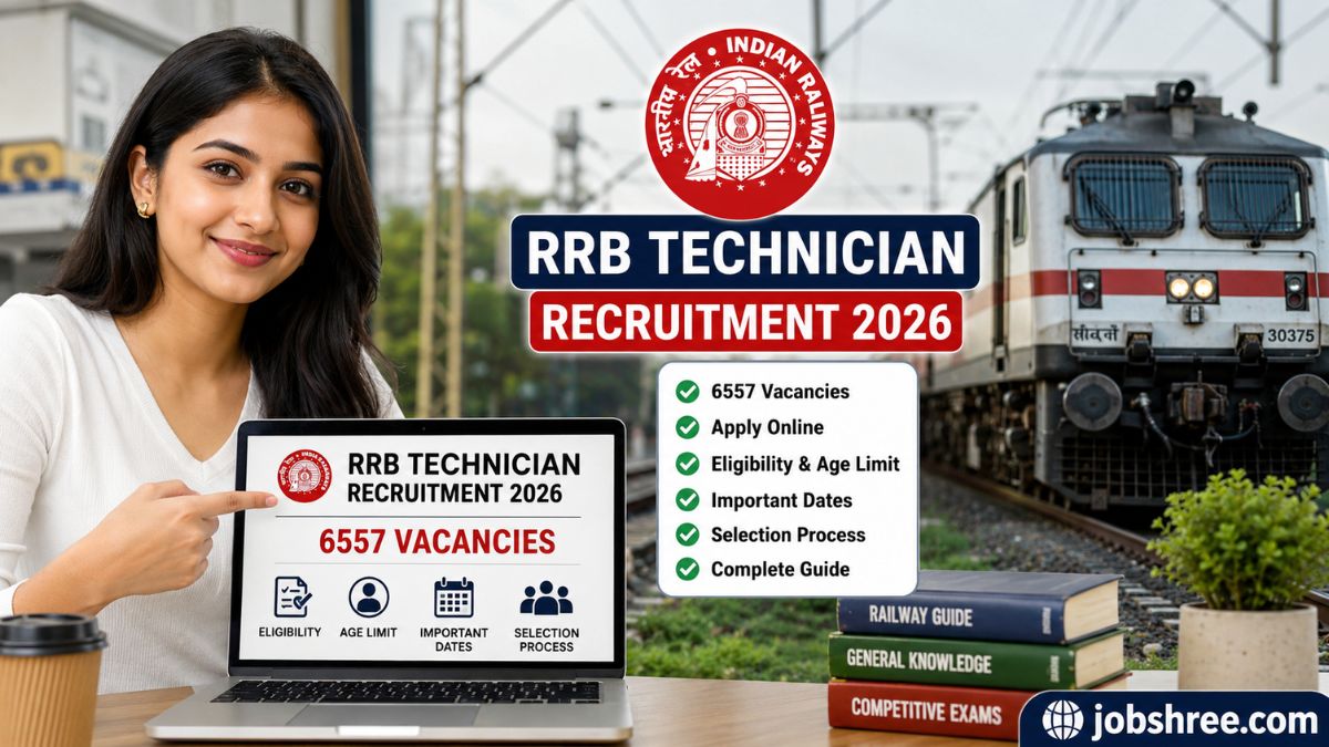 Railway RRB Technician Recruitment 2026: Apply Online for 6557 Vacancies, Eligibility, Age Limit, Important Dates, Selection Process and Complete Guide