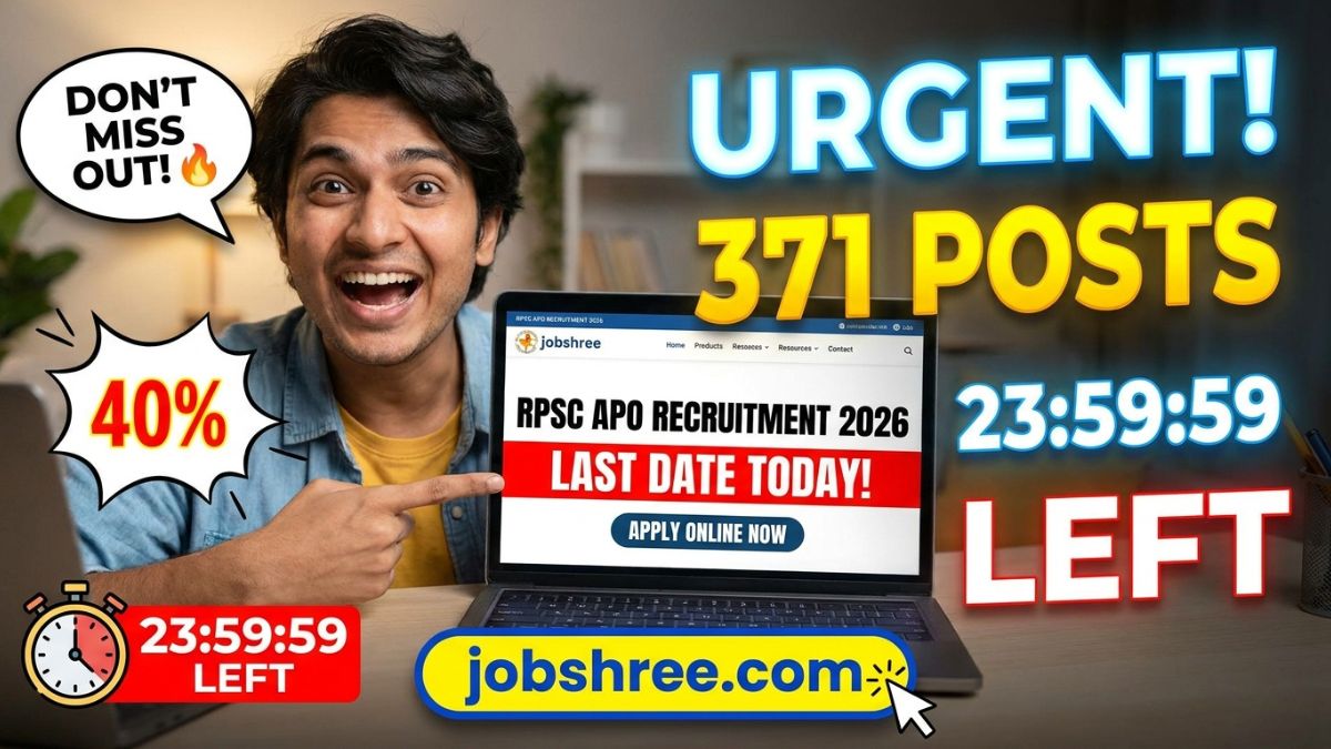 RPSC APO Recruitment 2026 Last Date Today Apply Online for 371 Assistant Prosecution Officer Posts