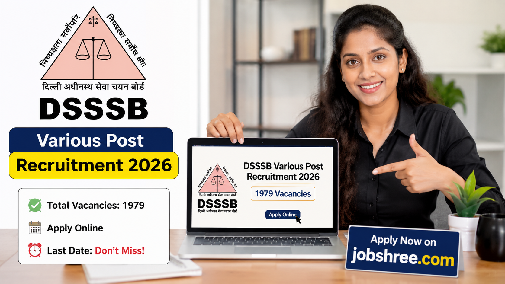 DSSSB Various Post Recruitment 2026: Apply Online for 1979 Vacancies Before the Last Date